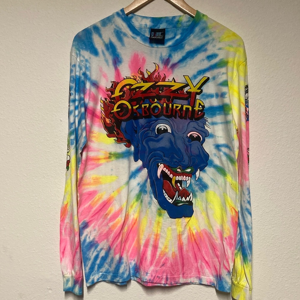 Vintage Ozzy Osbourne Tie Dye Tattoo